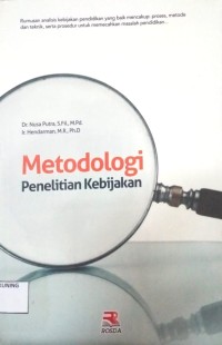 Image of Metodologi Penelitian Kebijakan