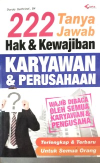 Image of 222 Tanya Jawab Hak & Kewajiban Karyawan & Perusahaan