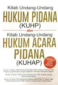 Image of Kitab Undang-Undang Hukum Pidana (KUHP) dan Kitab undang-Undang Hukum Acara Pidana (KUHAP)